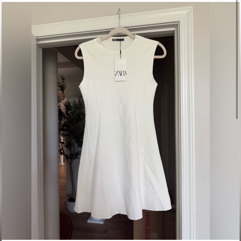 ZARA Stretch Knit Skater Dress NWT